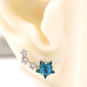 Star Unique Ear Climbers Crawler Earrings